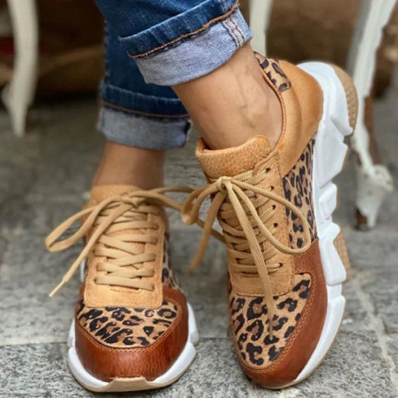 Cristal | Comfortable Leopard Sneakers