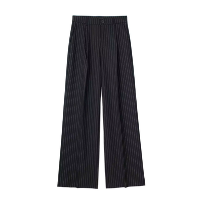 Hochtaillierte Loose Fit Cropped Wide-Leg Trousers