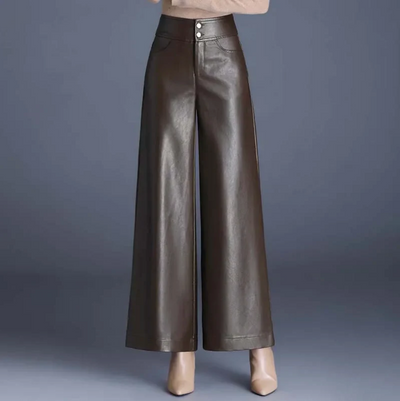 Kiara - Wide Leather Pants